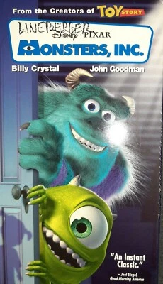 Disney Pixar Monsters, Inc. VHS slip sleeve Rare HTF hollywood video rental - Image 1 of 3