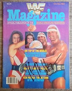 Hulk Hogan Signed WWF Magazine OCT/NOV 84 1984 WWF WCW WWE LEGEND RAD - Picture 1 of 1