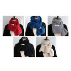 Scarf Women Solid Color Woolen Thick Warm Scarves Student Winter All-Match Scarf