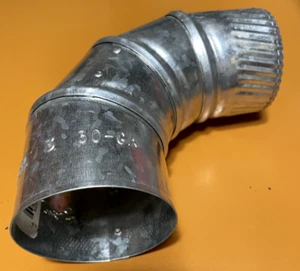 Grau Metall 3" verzinkt verstellbar Bogen Entlüftungsrohr - Bild 1 von 4