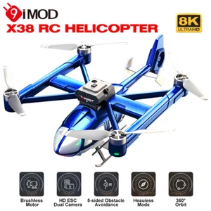 X38 DC-135 RC Drone 2.4G 8K Dual Camera HD Obstacle Avoidance RC Quadcopter - Picture 1 of 26