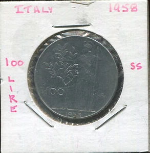 WORLD COINS ITALY 1958 100 LIRE AU (2G222) - Picture 1 of 2
