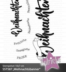 Kulricke Stempelset "Weihnachtsbanner" Clear Stamp Motiv-Stempel - Bild 1 von 1