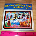 Alaska Scrapbook sticker decal The last Frontier wildlife, Denali, Moose