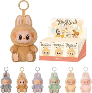 POPMART 100% Authentic Have a Seat Labubu V2 Pendant Keychain 1pcs Blind Box - Picture 1 of 2