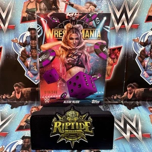 Alexa Bliss WWE x TOPPS Wrestlemania Vegas WWE World Exclusive Purple /249 - Picture 1 of 3