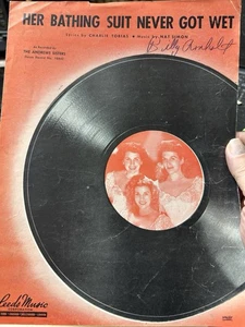 J '46 DIE ANDREWS SCHWESTERN Noten HER BADEANZUG WURDE NIE NASS - Bild 1 von 1