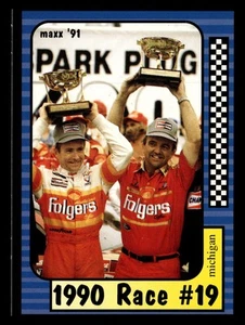1990 Race #19 - Michigan 1991 Maxx Racing Race Card #189 Roush Racing *124 - Bild 1 von 2