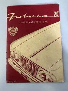 LANCIA Fulvia 2C Uso e manutenzione 2ª edizione ORIGINALE - Foto 1 di 2