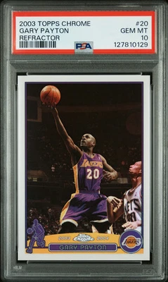 2003 Topps Chrome Gary Payton #20 Refractor PSA 10 - Image 1 of 2