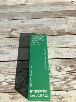 Suero para ojos brillantes con cafeína de té verde innisfree con niacinamida, 0,33 oz exp. 5/27 Foto 1 de 3