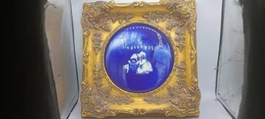 Royal Dalton Blue Children PORCELAIN TILE ANTIQUE FRAME 12" X 12" - Picture 1 of 6