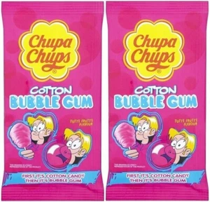 2 chupas chupas chicle algodón caramelo sabor a todas las frutas 11 g - Imagen 1 de 5