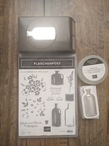 Flaschenpost Stampin' Up Stempelset +Stanzer+Füllung+Plastikflaschen z. füllen - Bild 1 von 7