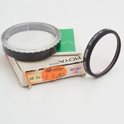 HOYA (1B) SKYLIGHT 46mm GLASS FILTER With CASE & BOX #AD254 - Image 1 of 2