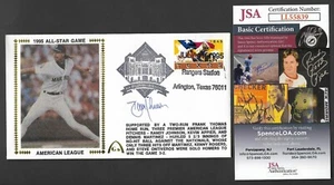 Randy Johnson JSA 1995 Firmado All Star Gateway Estampilla Escondite Sobre Matasellos - Imagen 1 de 2