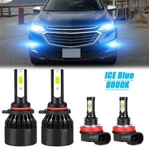 For 2019 2020 2021 Chevy Equinox 9012 H11 LED Headlight Hi/Lo + Fog Light Bulbs - Picture 1 of 12