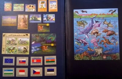 UN NY 1998 United Nations 719-742 MNH Year Set Collection w/ Flags & Sheet of 12 - Image 1 of 3