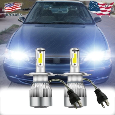Para Toyota Corolla 1998-2000 2x H4 9003 Faros LED Delanteros Luz Alta Baja Foto 1 de 4
