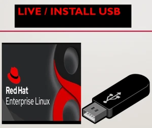 Red Hat Enterprise Linux RHEL 9.5 USB Flash Drive Bootable 64bit Installer - Picture 1 of 3