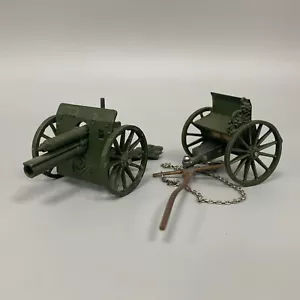 BRITAIN'S CRESCENT 1249 FIELD ARTILLERY CANNON FIGURINES TOY WORLD WAR I - Picture 1 of 12