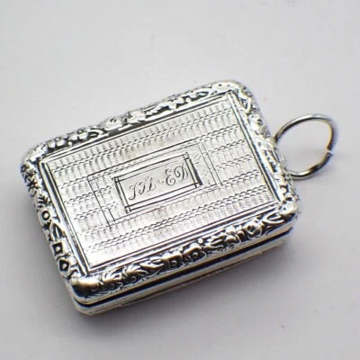 Motor Girado Vinagreta Inglés Plata de Ley 1827 Mono FTL a ED Foto 1 de 4