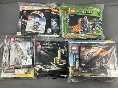 Lego Instruction Manuals Lot Star Wars Harry Potter Architecture Technic Booklet - Image 1 of 4