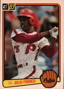 1983 Donruss Baseball #525 - Julio Franco RC - Philadelphia Phillies  83-620 - Picture 1 of 2