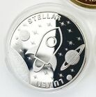 XLM Stellar Lumen Cryptocurrency Crypto Currency | Silver Plated Coin