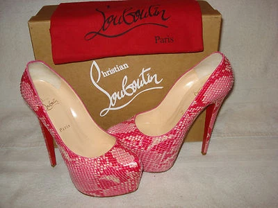 100% AUTHENTIC NEW WOMEN LOUBOUTIN DAFFODILE 160 ROSE MATADOR PUMP/HEEL US 9.5 - Image 1 of 4