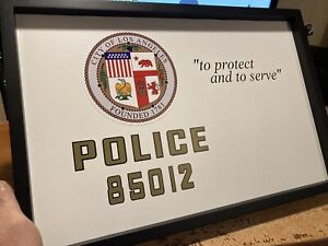 ADAM-12 Tv Show Police Car Door Replica Sign Malloy,  Reed 12x19 SEE DESRIPTION