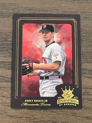 2003 Diamond Kings Gold Foil Corey Koskie #35 Minnesota Twins /100 - Image 1 of 2