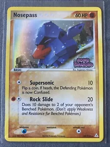 Pokemon TCG: Nosepass 25/110 (2006) Holon Phantoms • Stamped Holo Card - Picture 1 of 2