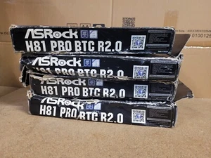 Placa madre Intel X4 defectuosa ASRock H81 Pro BTC, LGA 1150/zócalo H3 - Imagen 1 de 21