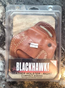 BLACKHAWK LEATHER HOLSTER RH COMPACT ASKINS SPRINGFIELD XD XD SUB XDM NEW 2013 - Picture 1 of 8
