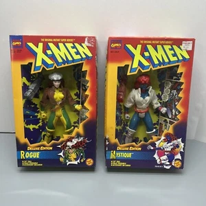 Lot of 2 1996 X-Men Deluxe Edition Mystique & Rogue 1996 10" Figures Toy Biz - Picture 1 of 10
