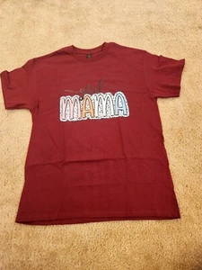 Gildan Girl Mama Short Sleeve Red T Shirt Size M Womens Cotton NWOT Mom - Picture 1 of 7