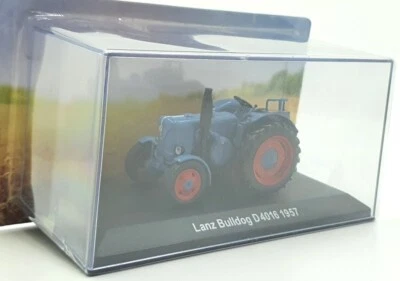 Hachette 1/43 Scale Model Tractor HL13 - 1957 Lanz Bulldog D4016 - Blue - Image 1 of 4