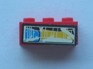 LEGO Red Brick 1x3 Front Headlight Left Side Sticker Ref 3622pb011L Set 8280  - Picture 1 of 1