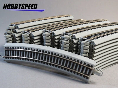BACHMANN E-Z TRACK 50 HO 22" RADIUS CURVE SECTIONS train BAC44583-50  FULL CASE - Image 1 of 3
