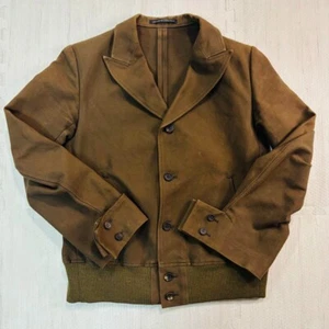 Chaqueta Yohji Yamamoto Marrón Talla M Usada Moda Japón Chic De Colección Rara Usada - Imagen 1 de 9