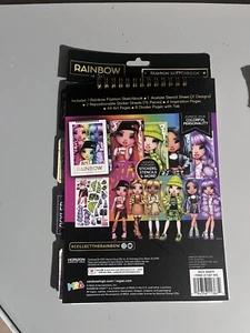 NEW Rainbow High Fashion Sketchbook - stencils & stickers included! Ships FREE - Picture 1 of 3