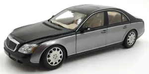 Autoart 1/18 Scale Diecast DC101023D - Maybach 57 - Black/Silver - Picture 1 of 5