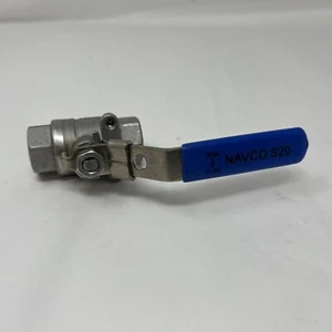 Navco S20 1/4" Stainless Threaded Ball Valve 2000WOG CAM 1/4” CF8M - Picture 1 of 7