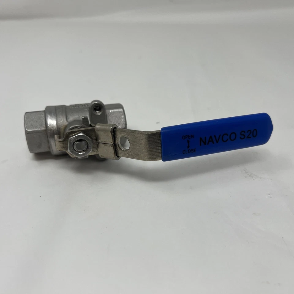 Navco S20 1/4" Stainless Threaded Ball Valve 2000WOG CAM 1/4” CF8M - Image 1 of 4