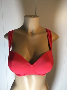 Sunsets Lover’s Coral Lana Lace-Up Underwire Padded Top Size 34D - Picture 1 of 5