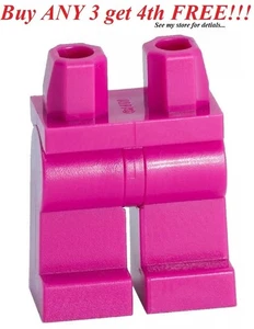 ☀️ LEGO Legs Pants Plain Magenta Dark Pink Minifig Minifigure bottoms hip leg - Picture 1 of 3