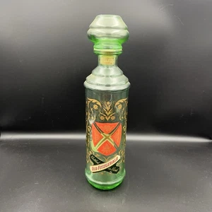 Vintage ‘Old Fitzgerald‘ Kentucky Bourbon Whiskey BOTTLE DECANTER Coat Of Arms - Picture 1 of 7