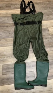 TIDEWE Bootfoot Pecho Vadeador Bota Talla 11 2 Capas Nylon/PVC Impermeable Pesca - Imagen 1 de 7