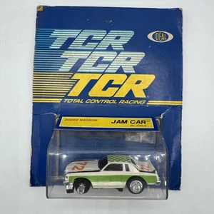 VTG Ideal TCR Dodge Magnum Jam Car white/lime/black/orange #72 Slot 1978 - NEW!! - Picture 1 of 17